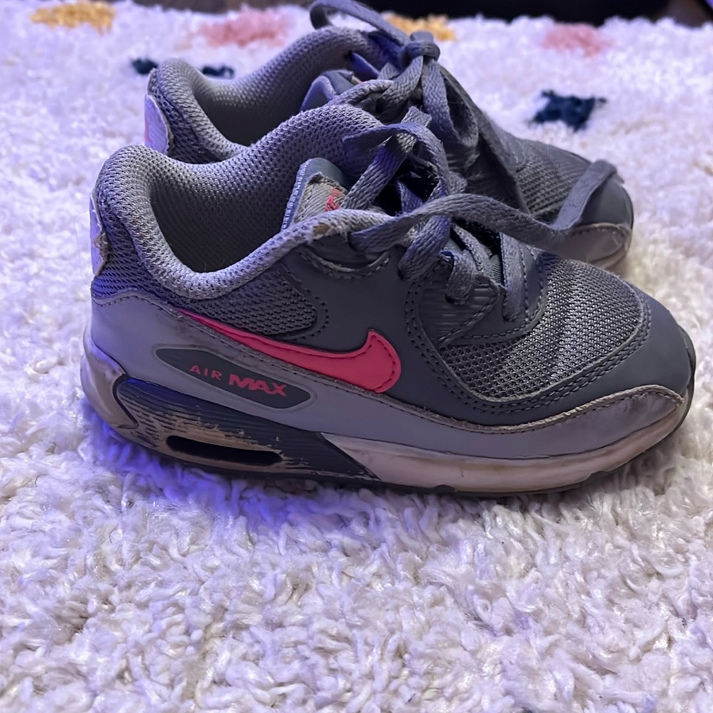 Gray and pink Nike Air Max